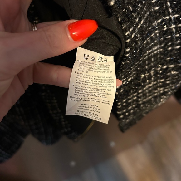 Isaac Mizrahi Women’s Black Tweed Jacket Blazer Size 10 - Picture 5 of 7